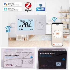 Sobni termostat NERO RF Wi Fi programski bežični